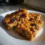 Gezonde havermout ontbijt repen