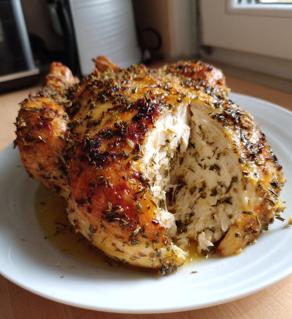 Hele gebraden kip uit de oven