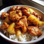 Kip met ananas en rijst