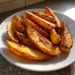 Krokante luchtfriteuse aardappelpartjes