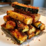 Krokante luchtfriteuse courgette frietjes