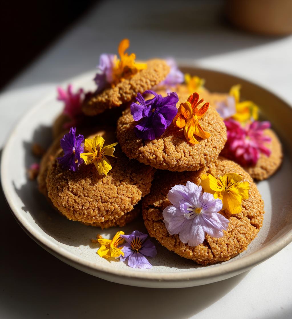 Lente koekjes met bloemen