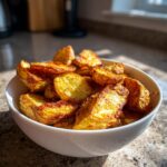 Luchtfriteuse gebakken aardappel