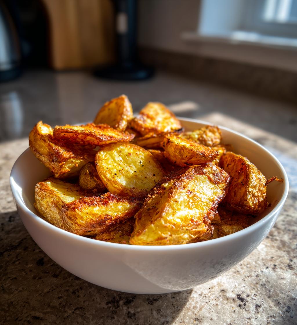 Perfecte luchtfriteuse gebakken aardappel in 25 minuten – krokant &amp; makkelijk
