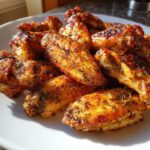 Luchtfriteuse kippenvleugels met citroenpeper