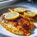 Luchtfriteuse tilapia met citroen