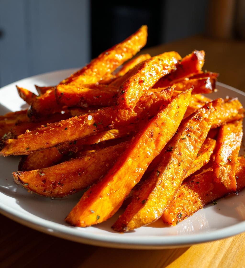 5-sterren luchtfriteuse zoete aardappel frietjes – onweerstaanbaar!