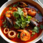 Mexicaanse zeevruchten soep