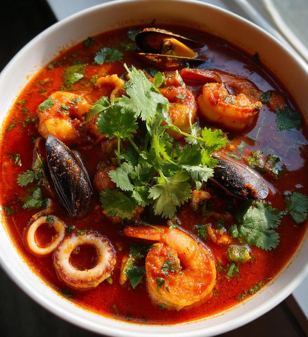 Heerlijke Mexicaanse zeevruchten soep in slechts 30 minuten