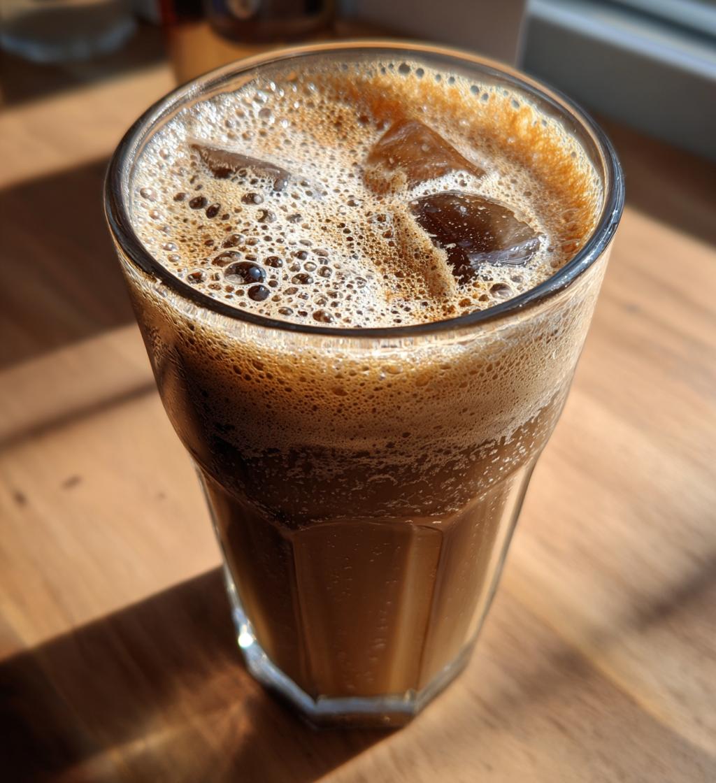 Proteïne ijskoffie met collageen