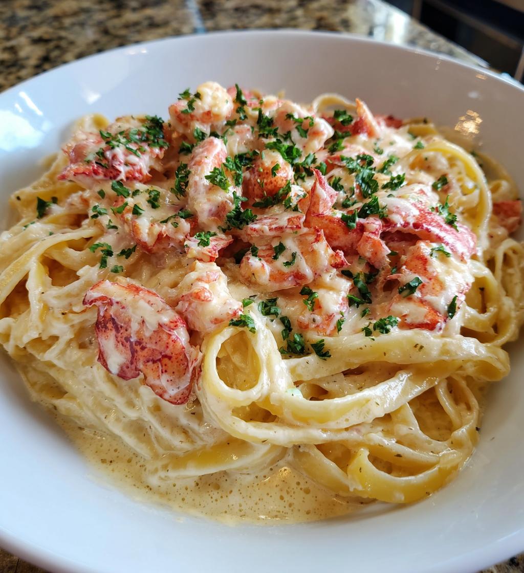 Romige pasta met kreeft