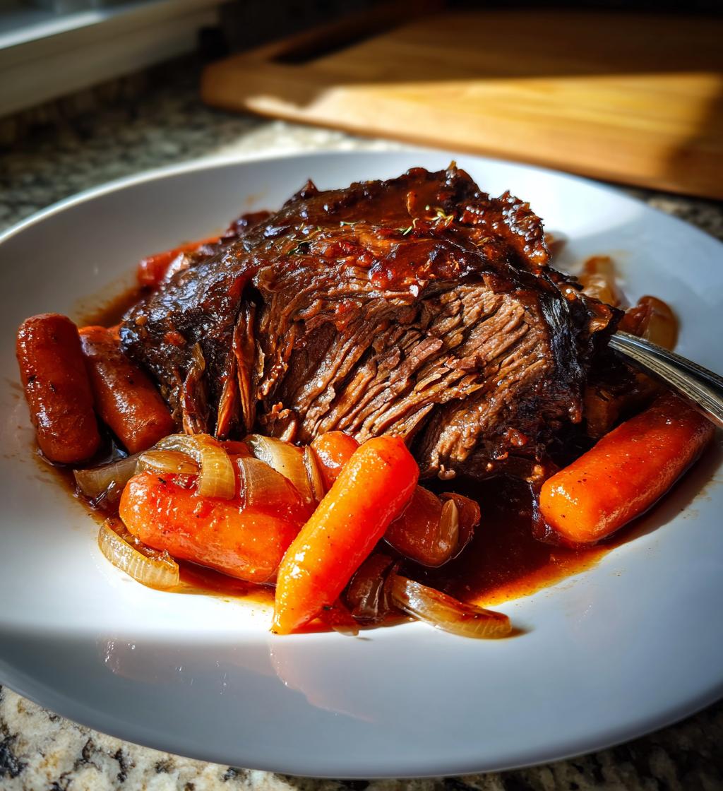 Slowcooker pot roast met rode wijn – hemels mals in 8 uur