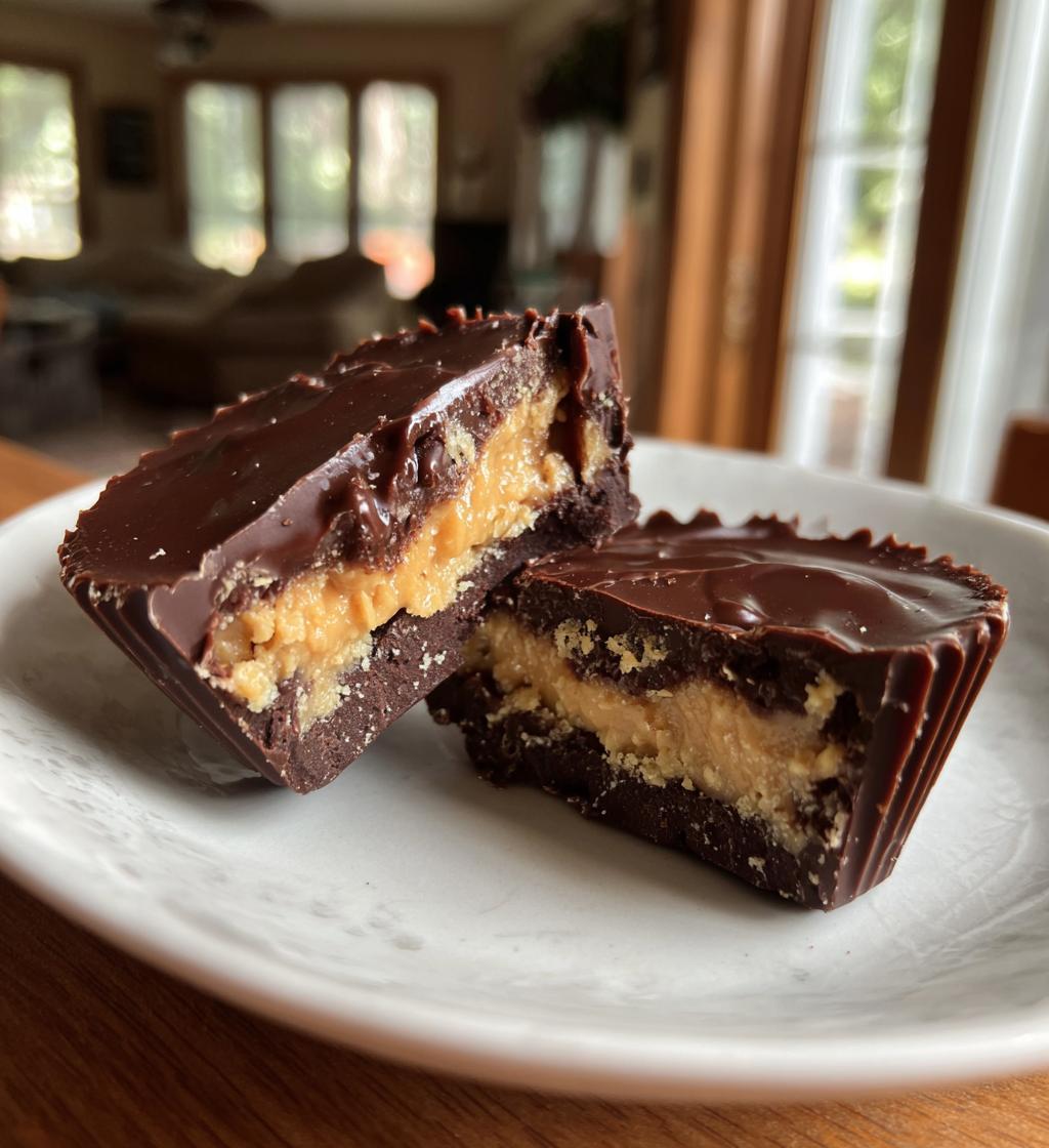 Zelfgemaakte Reeses cups