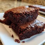 Zuurdeeg discard brownies