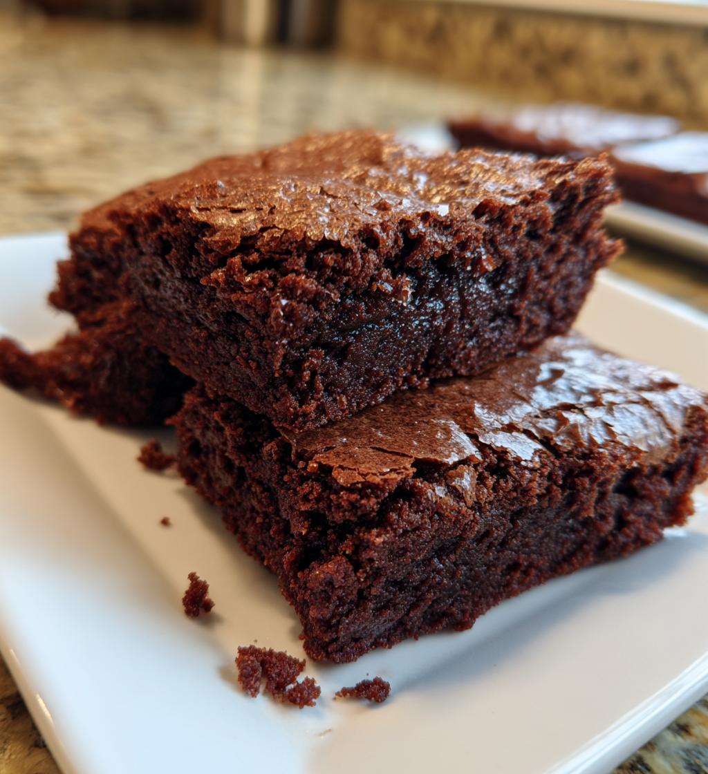 Zuurdeeg discard brownies