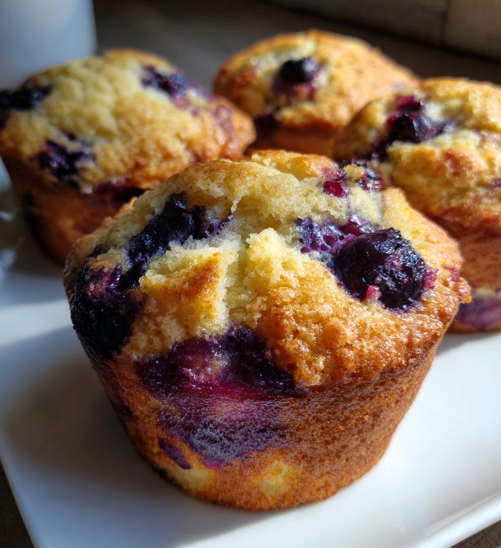 Verrukkelijke zuurdeeg discard muffins met blauwe bessen in 1 uur