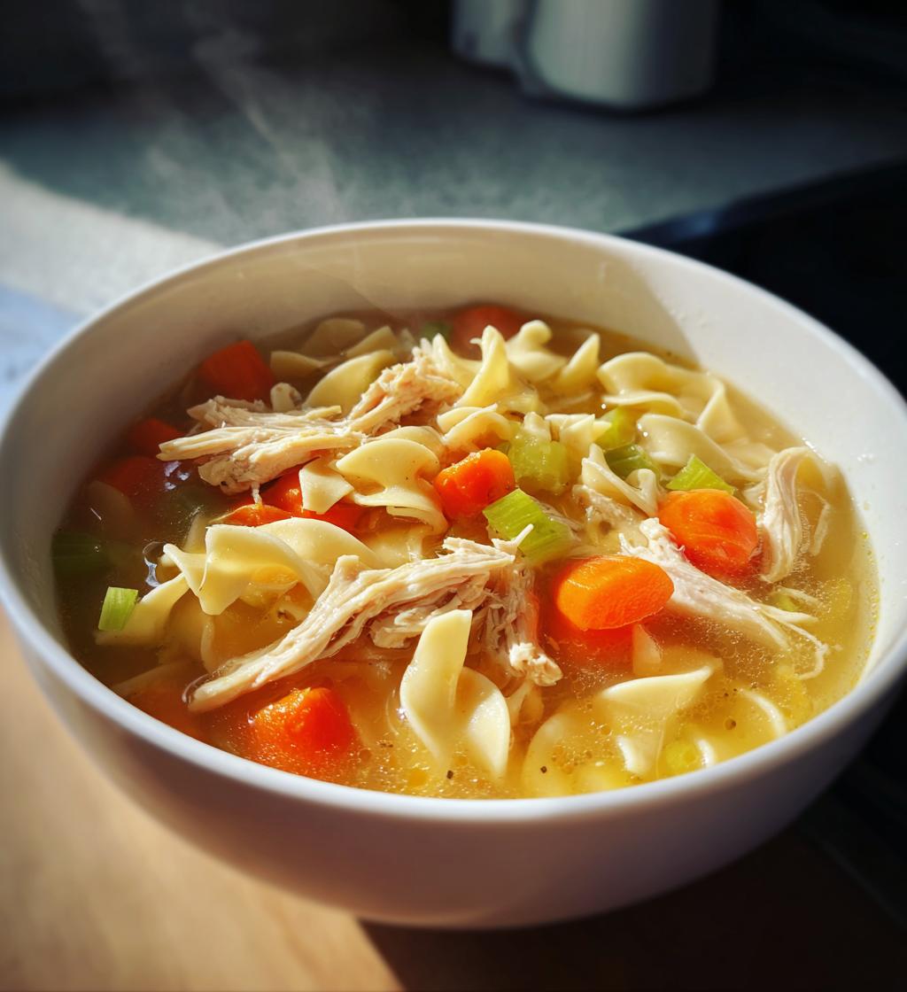 kippensoep met noedels