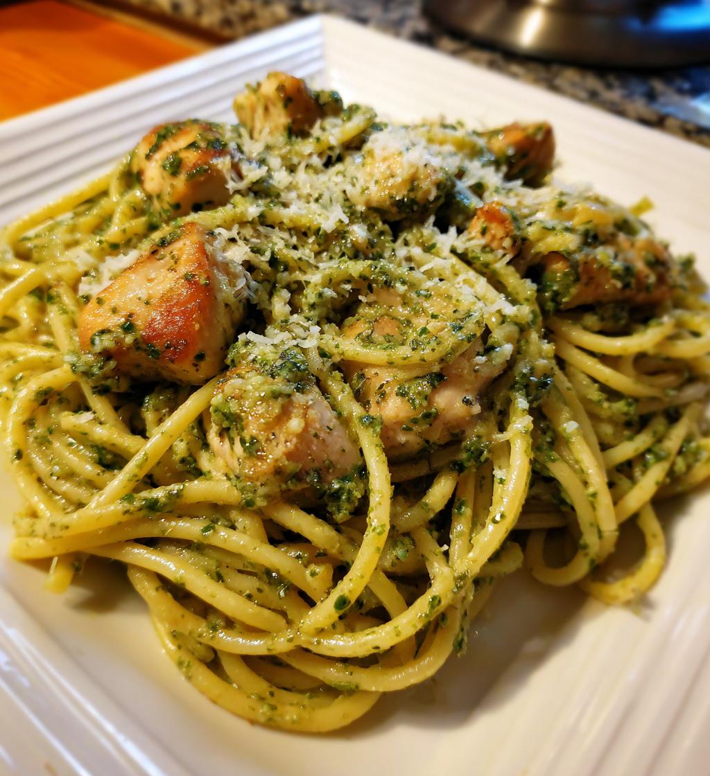 Pesto kip pasta: eenvoudig 25-minuten gerecht dat iedereen verslaafd maakt