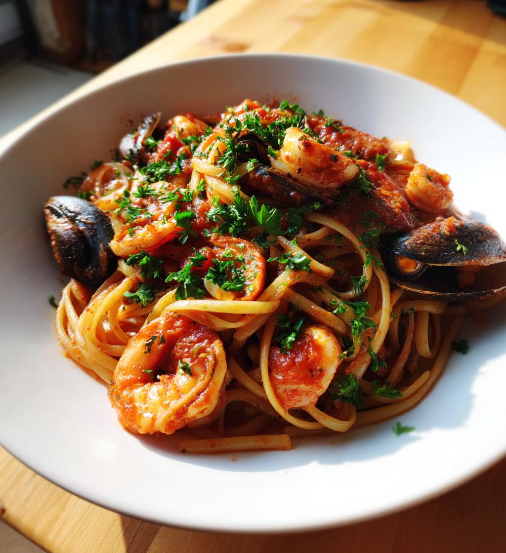 zeevruchten linguine recept