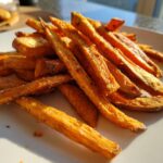 zoete aardappel frietjes in airfryer