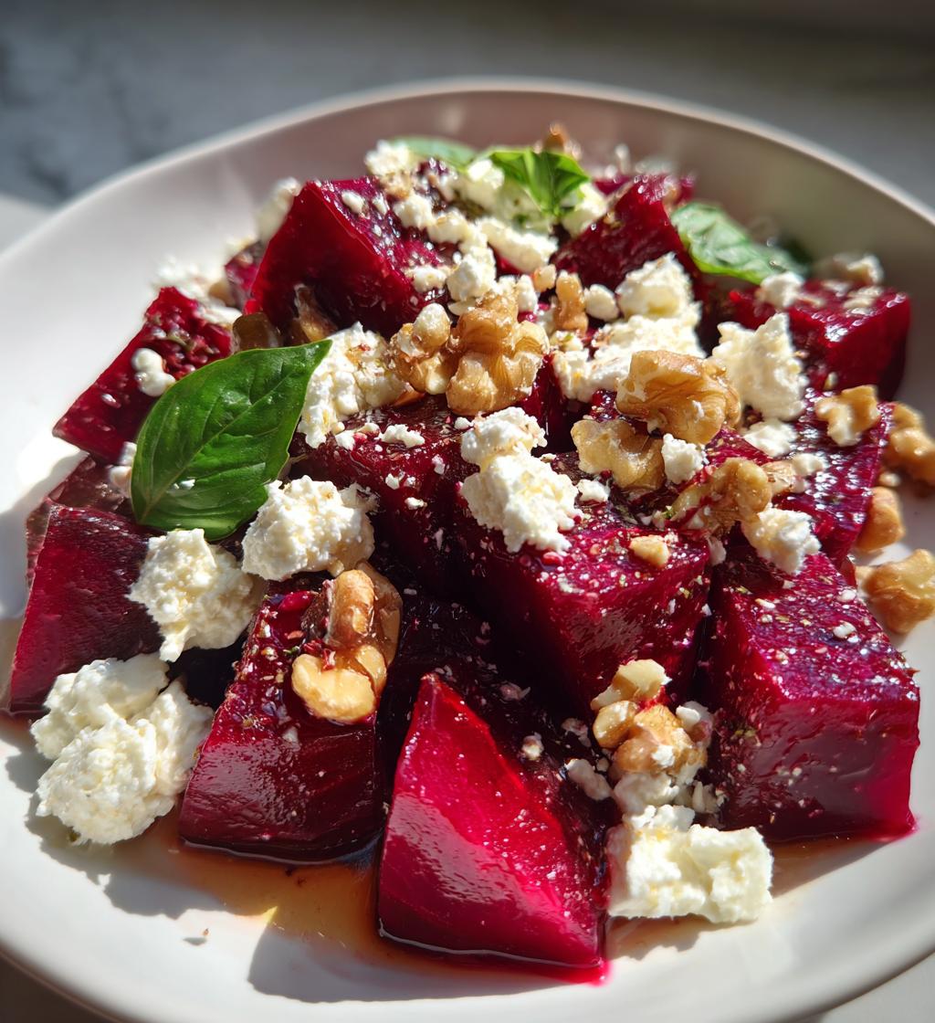 Magische bietensalade met geitenkaas in slechts 10 minuten