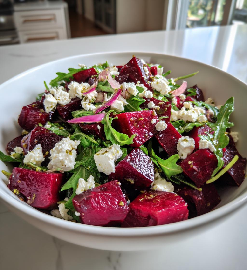 Heerlijke bietensalade met feta in slechts 10 minuten