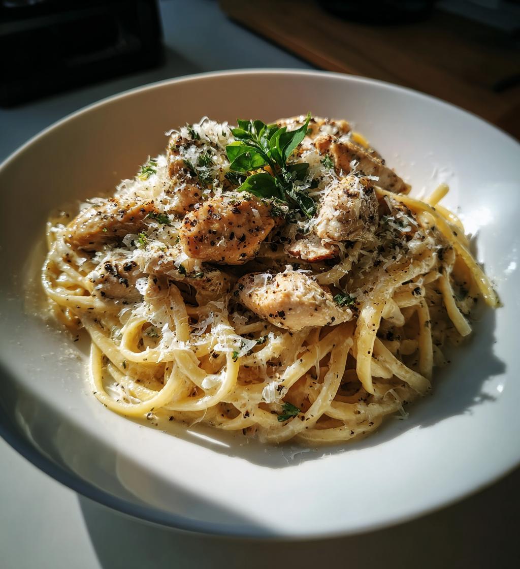 Ultrakruidige kip pasta roomsaus in slechts 30 minuten