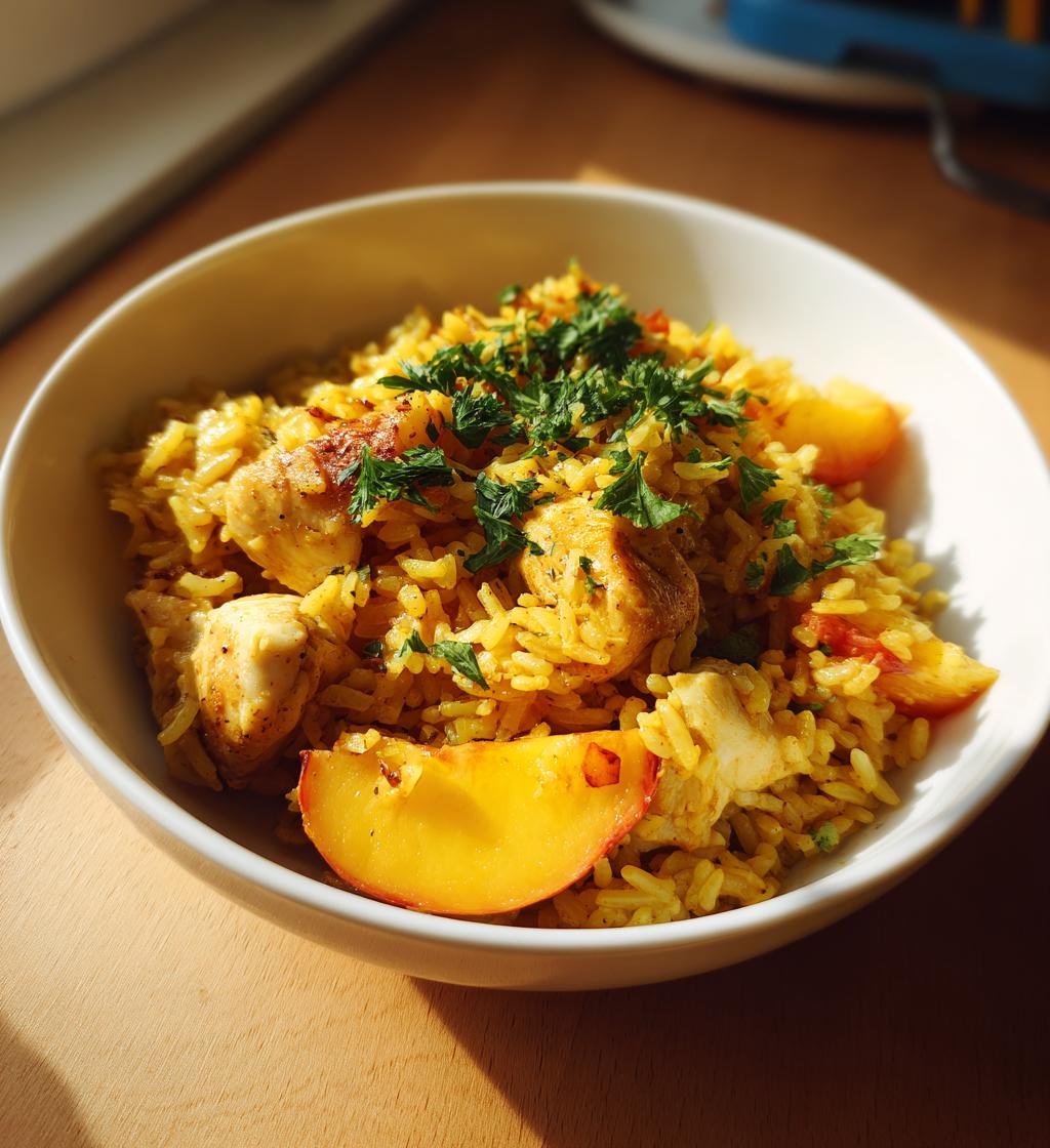 Ultieme kip pilav met perzik en rijst: 35 minuten naar genot