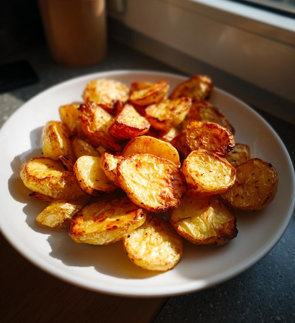 knapperige gebakken aardappels