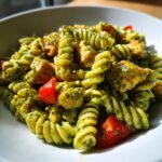 pasta pesto kip tomaat