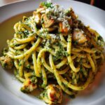 pasta pesto recepten gerookte kip