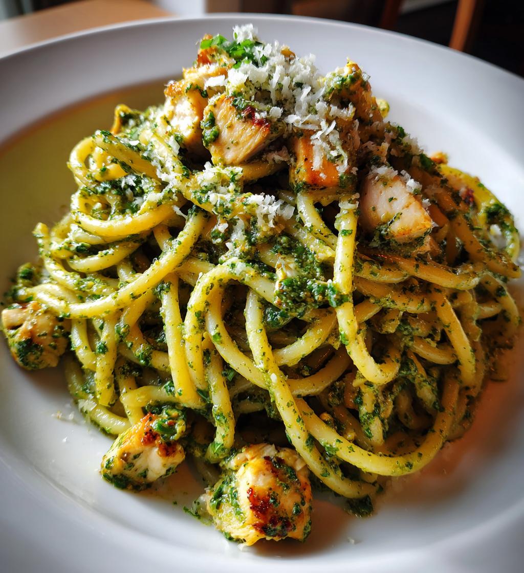 Snelste pasta pesto met gerookte kip in 25 minuten