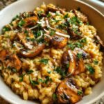 romige risotto met champignons