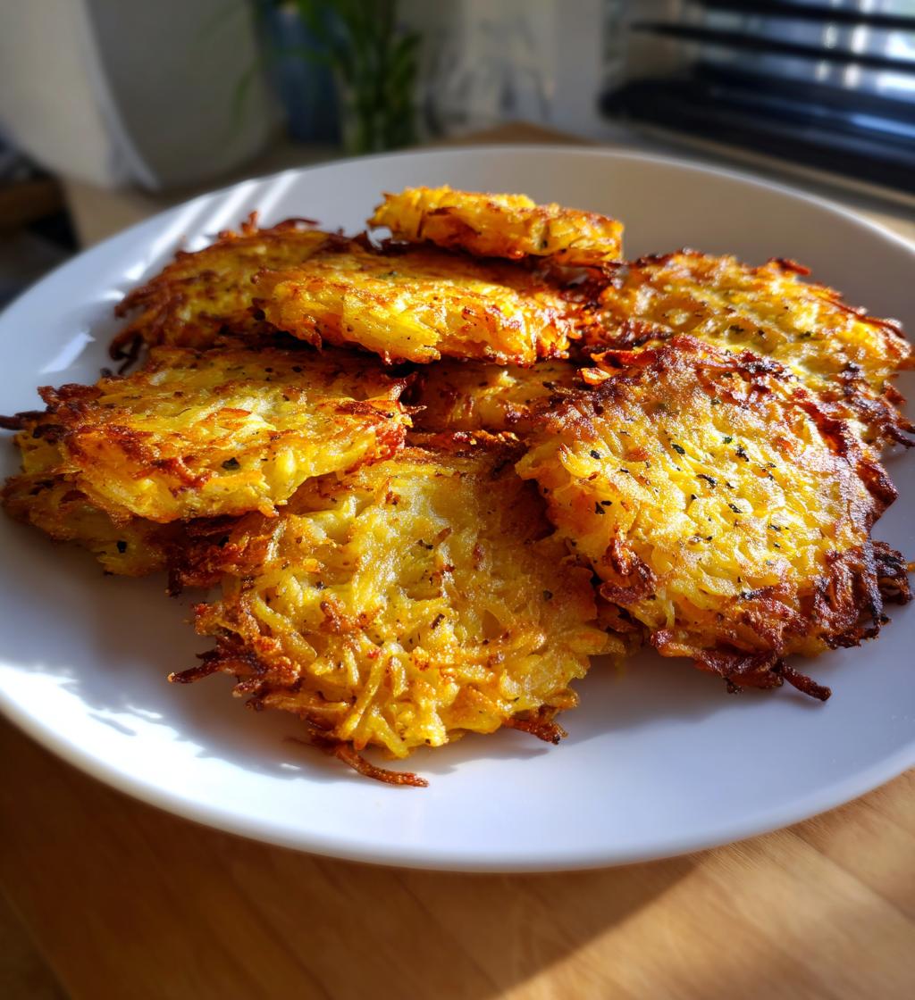 Perfecte zoete aardappel hashbrowns airfryer in slechts 25 minuten