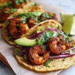taco recepten met scampi