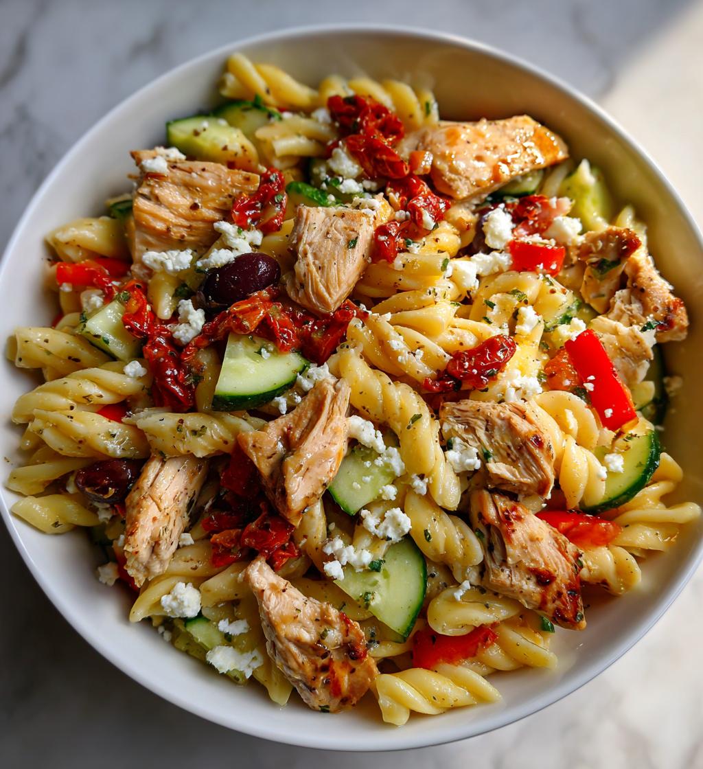 Tuscan Chicken Pasta Salad: Dreun van Italiaanse Smaak in 35 Min!