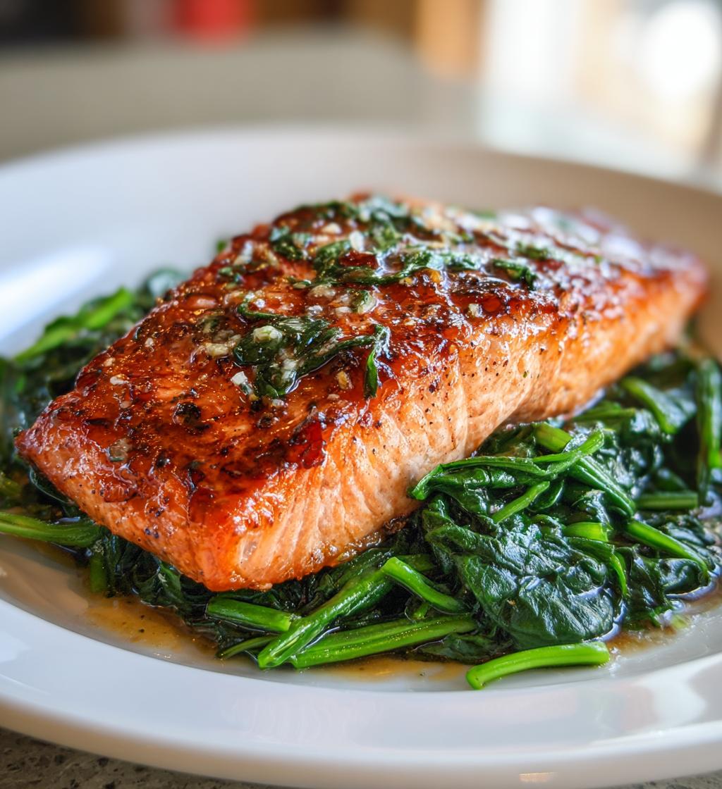 zalm uit de oven recept met spinazie