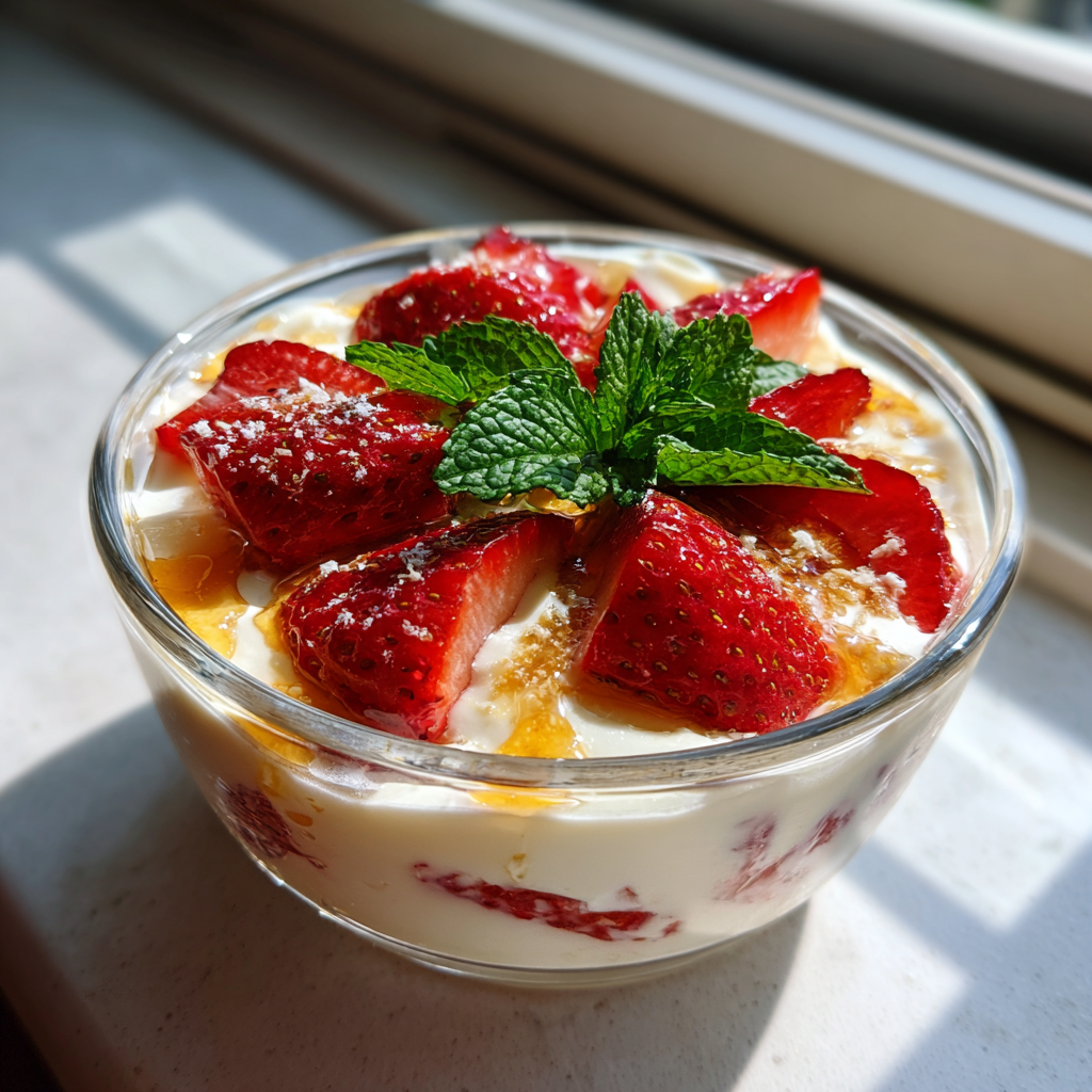 Aardbei Kwark Dessert: Licht, Fris en in 10 Minuten Perfect