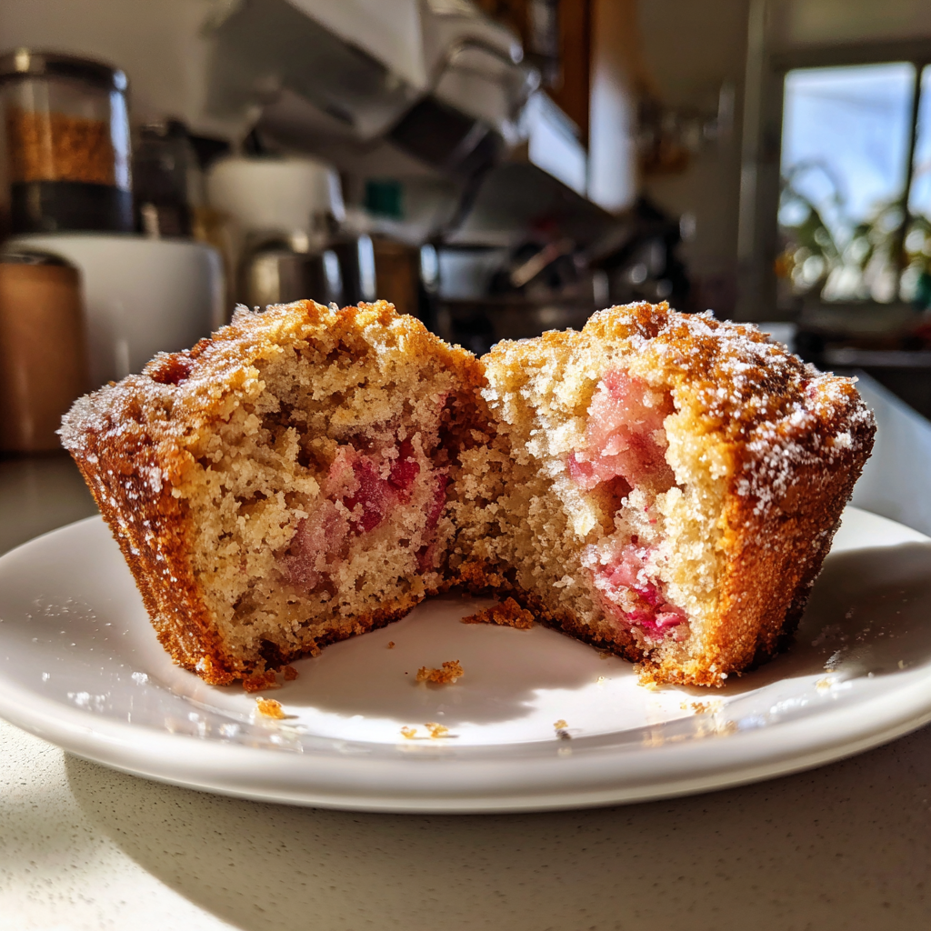 Rabarber Muffins: Sappig, Luchtig in 30 Minuten, Perfect Gebak