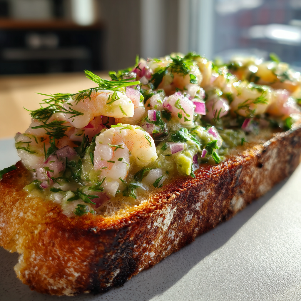 Bruschetta met Hollandse Garnalen: Perfect na 10 minuten