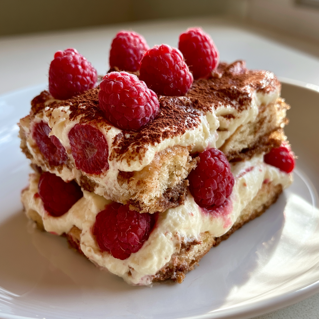 Framboos roos tiramisu: de perfecte, romige traktatie voor elke gelegenheid