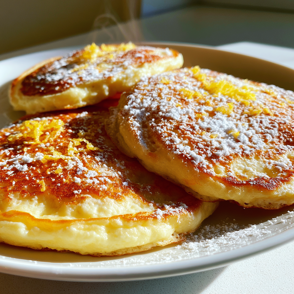 Geklopte citroen ricottapannenkoeken voor een perfecte brunch