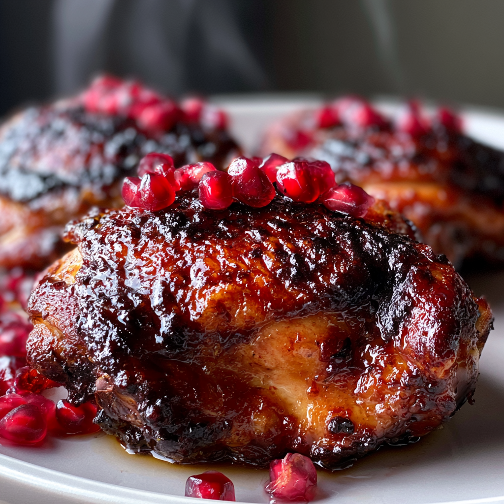 Granaatappelmelasse kippendijen met 1 Perfecte marinade voor sappige smaken