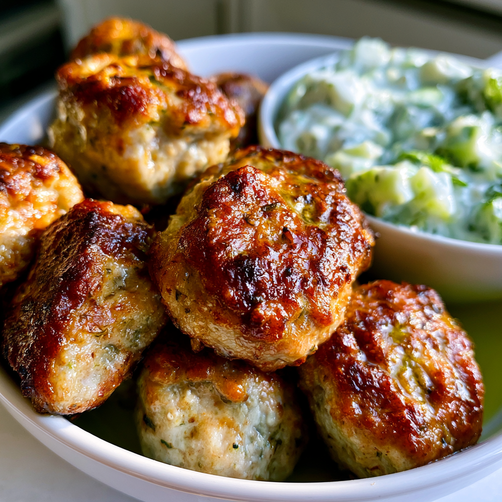 Griekse kipgehaktballetjes met tzatziki: Perfect voor 4 personen