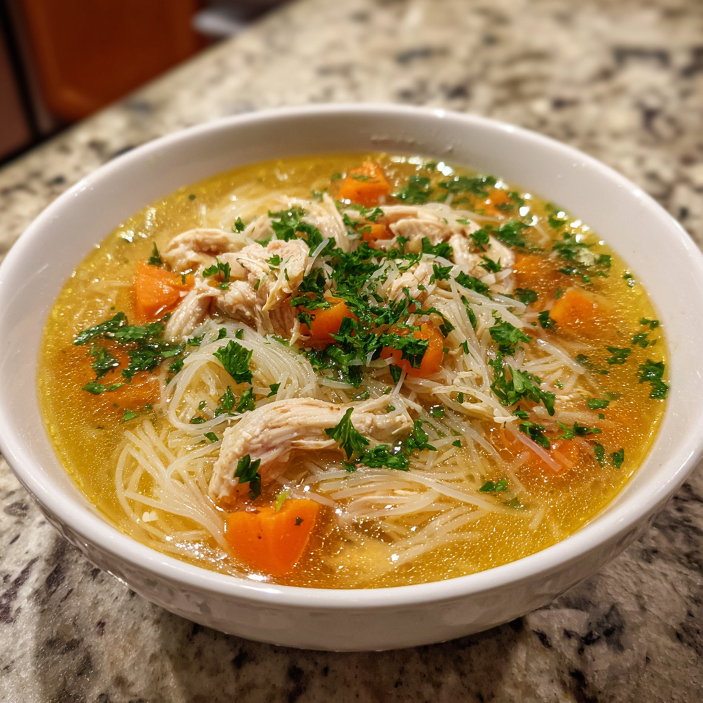 Kippensoep met Vermicelli: Perfecte troost in 40 minuten