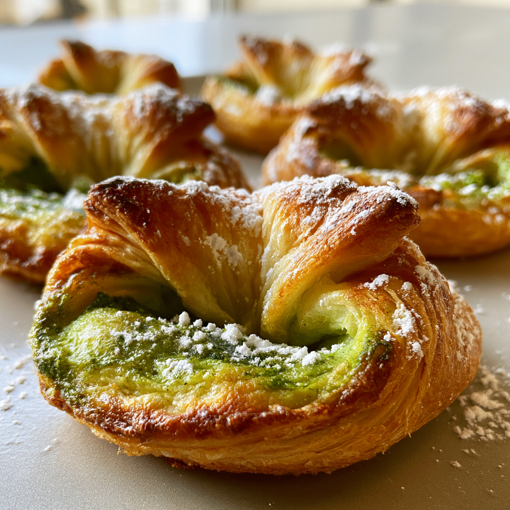 Matcha roomkaas Deens gebakje: 1 Perfect recept voor bij de koffie