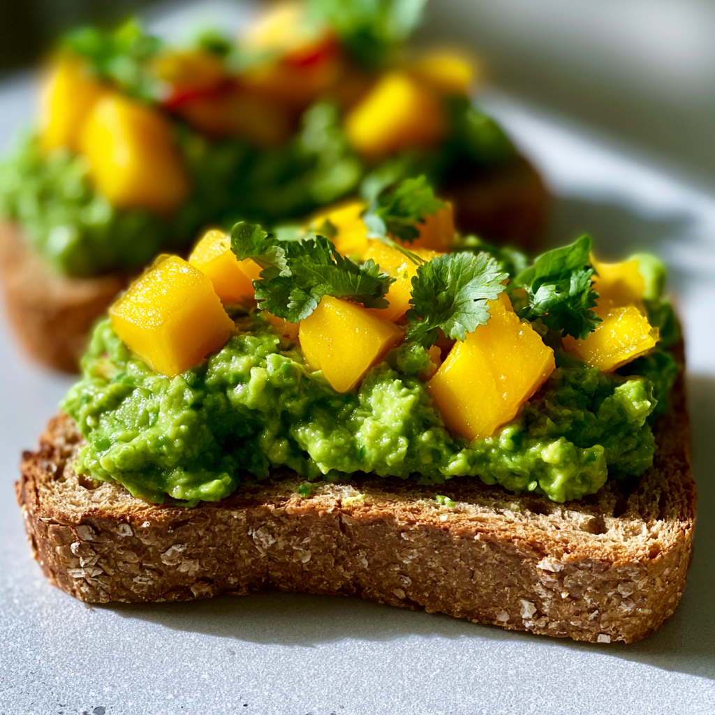Pittige mango avocadotoast met 5 onweerstaanbare smaken