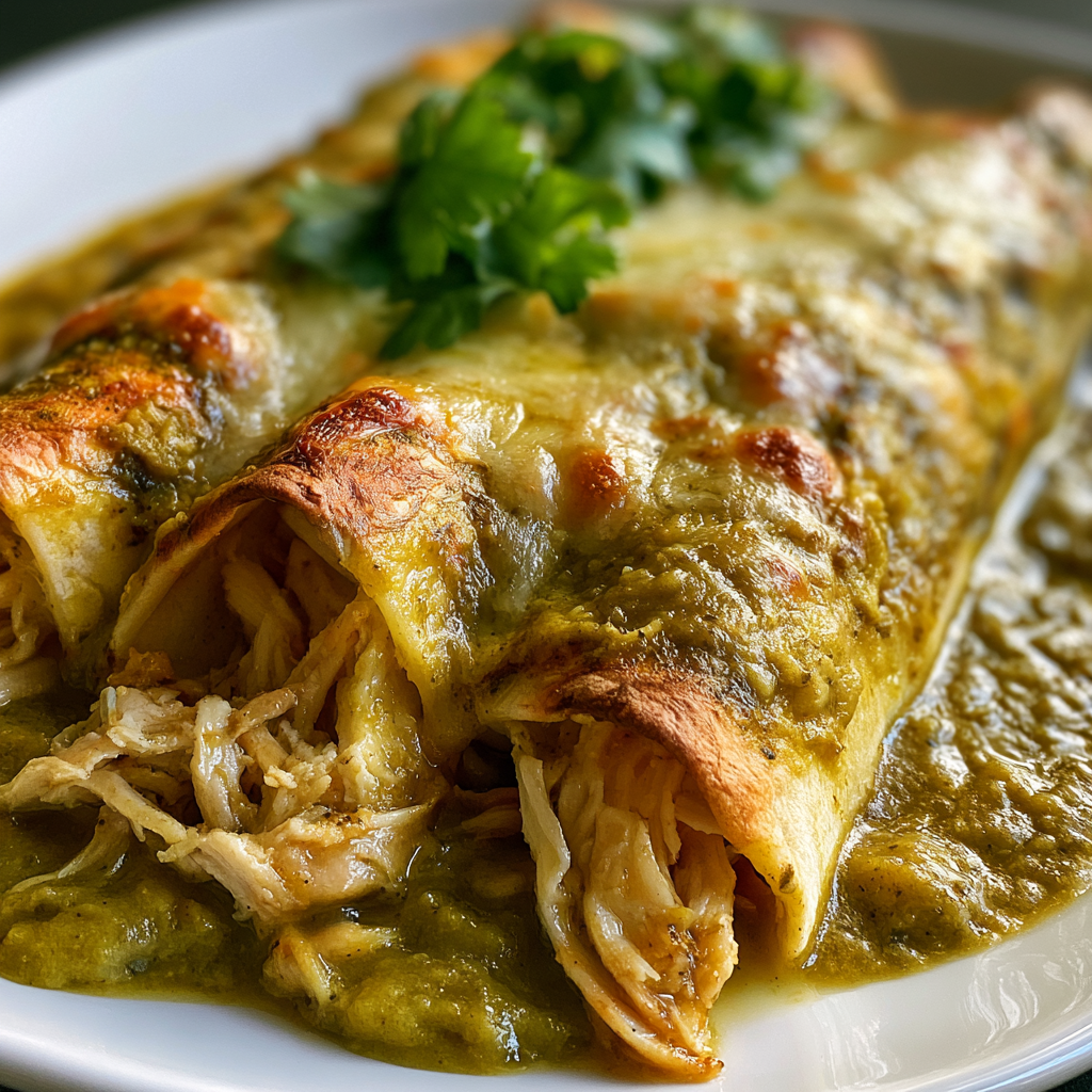 Witte kip enchilada’s met groene saus in 35 minuten klaar