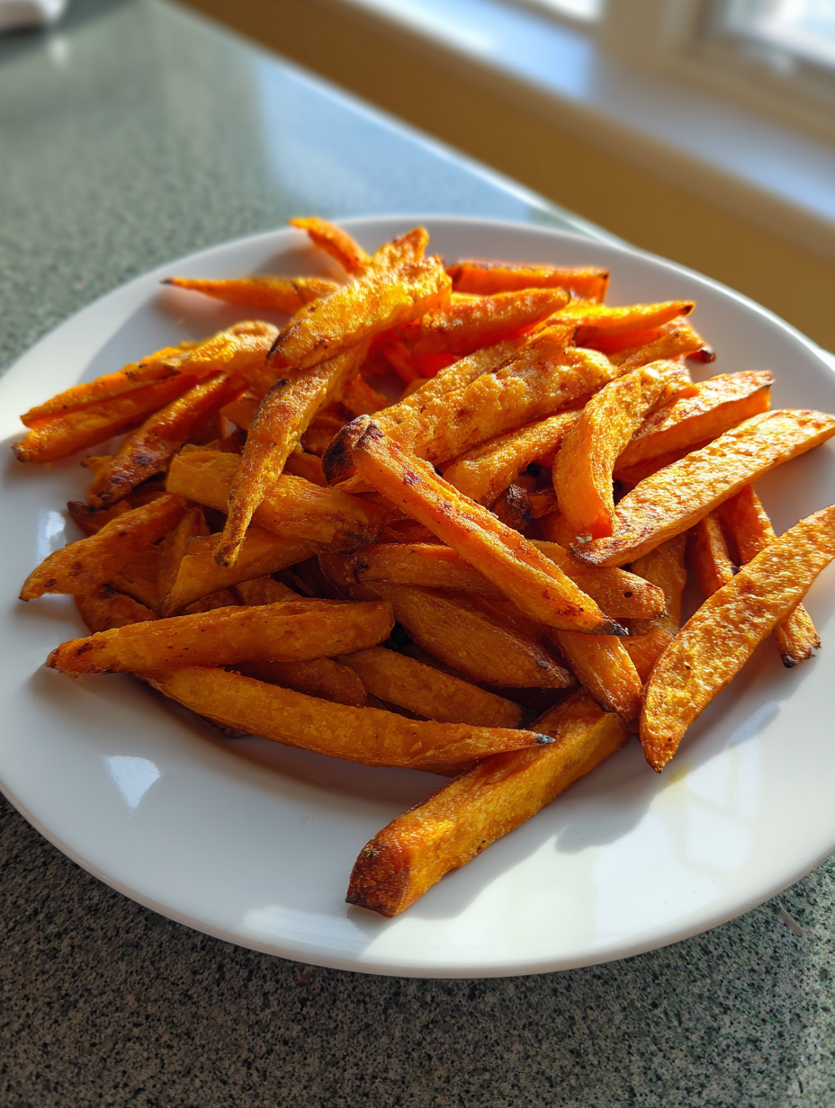 airfryer recepten: heerlijke knapperige zoete aardappel frietjes