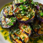 aubergine recepten: heerlijke gegrilde aubergine met kruiden